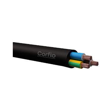 CABO PP 500V 3X1,5MM PRETO | CORFIO