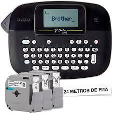 ROTULADORA BROTHER PRETA C/ 3 FITAS 8M | PTM95BKBP | BROTHER