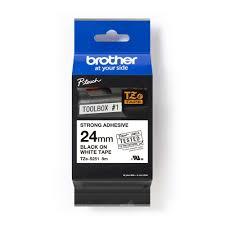 FITA 24MM PRETO SOBRE BRANCO | TZES-251 | BROTHER