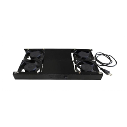 KIT VENTILACAO COM 4 EXAUSTORES PRETO | NETCIA RACKS