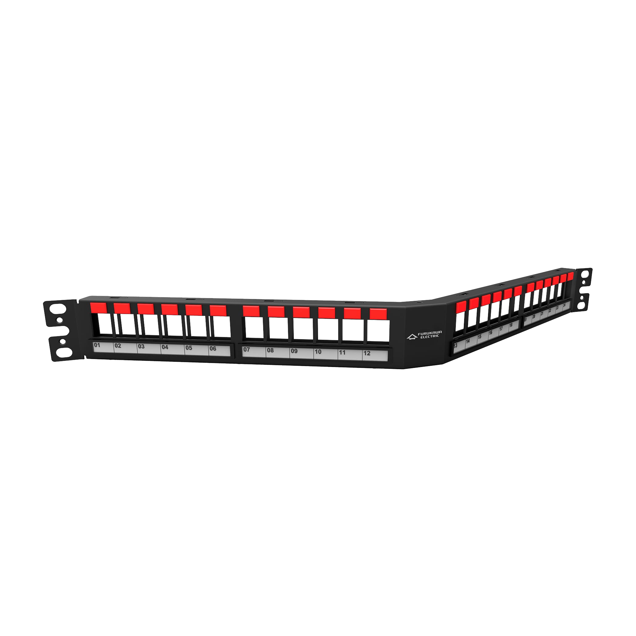 PATCH PANEL DESCARREGADO 24P ANGULAR 1U BLINDADO | 35050809 | FURUKAWA