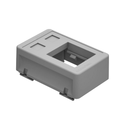 PORTA EQPAMENTO 2 BLOCOS 2 RJ45 KEYSTON S/COL | DT-63440.10 | DUTOTEC