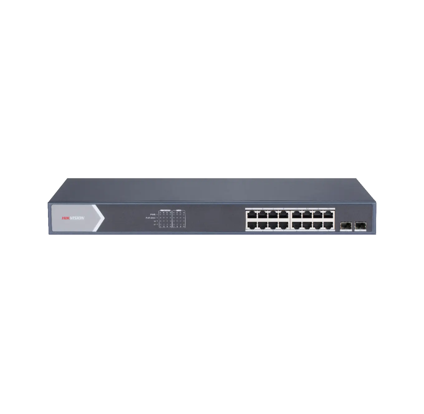 SWITCH POE 16 PORTAS NÃO GERENC GIGABIT | DS-3E0518P-E/M | HIKVISION