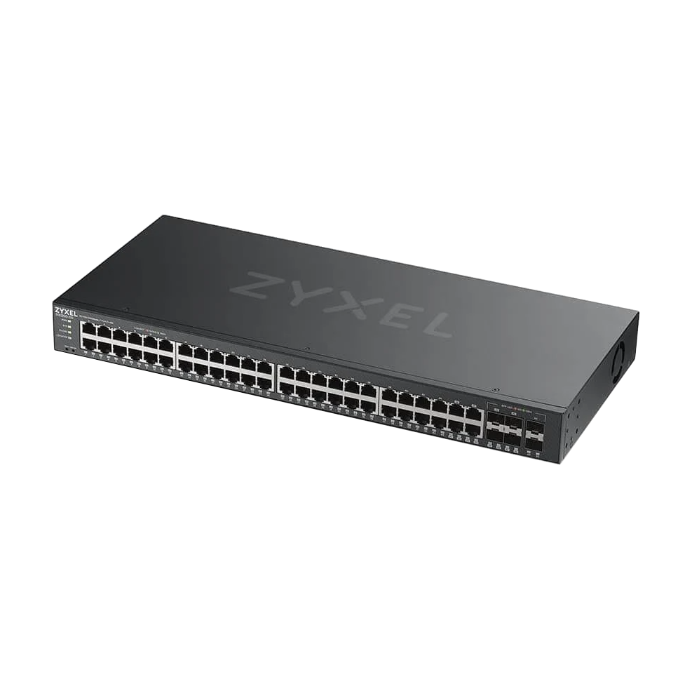 SWITCH 50P 10/100/1000 4+2SFP GER. L2 | GS2220-50 | ZYXEL